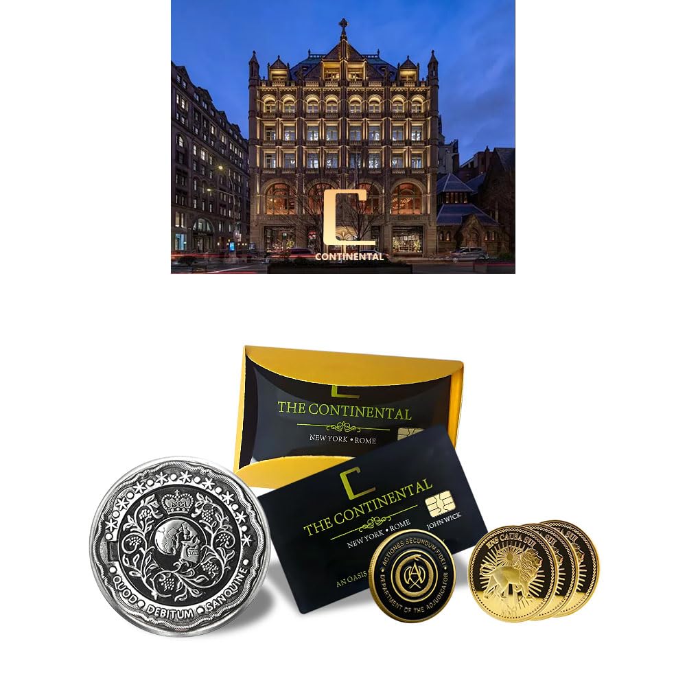 Conjunto de 6 Monedas y Tarjetas de John Wick - 3 Monedas - Imagen 3
