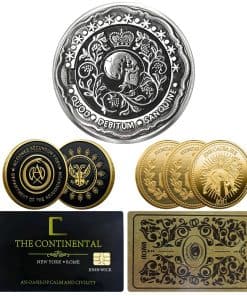Conjunto de 6 Monedas y Tarjetas de John Wick - 3 Monedas