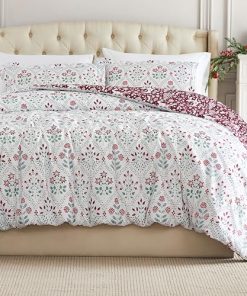 Set de Edredón Navideño King/Cal King con 2 Fundas de