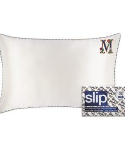 Funda de almohada de seda pura Slip The -Blanco