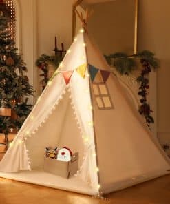 Tienda de campaña Teepee para niños con alfombra - Casa de