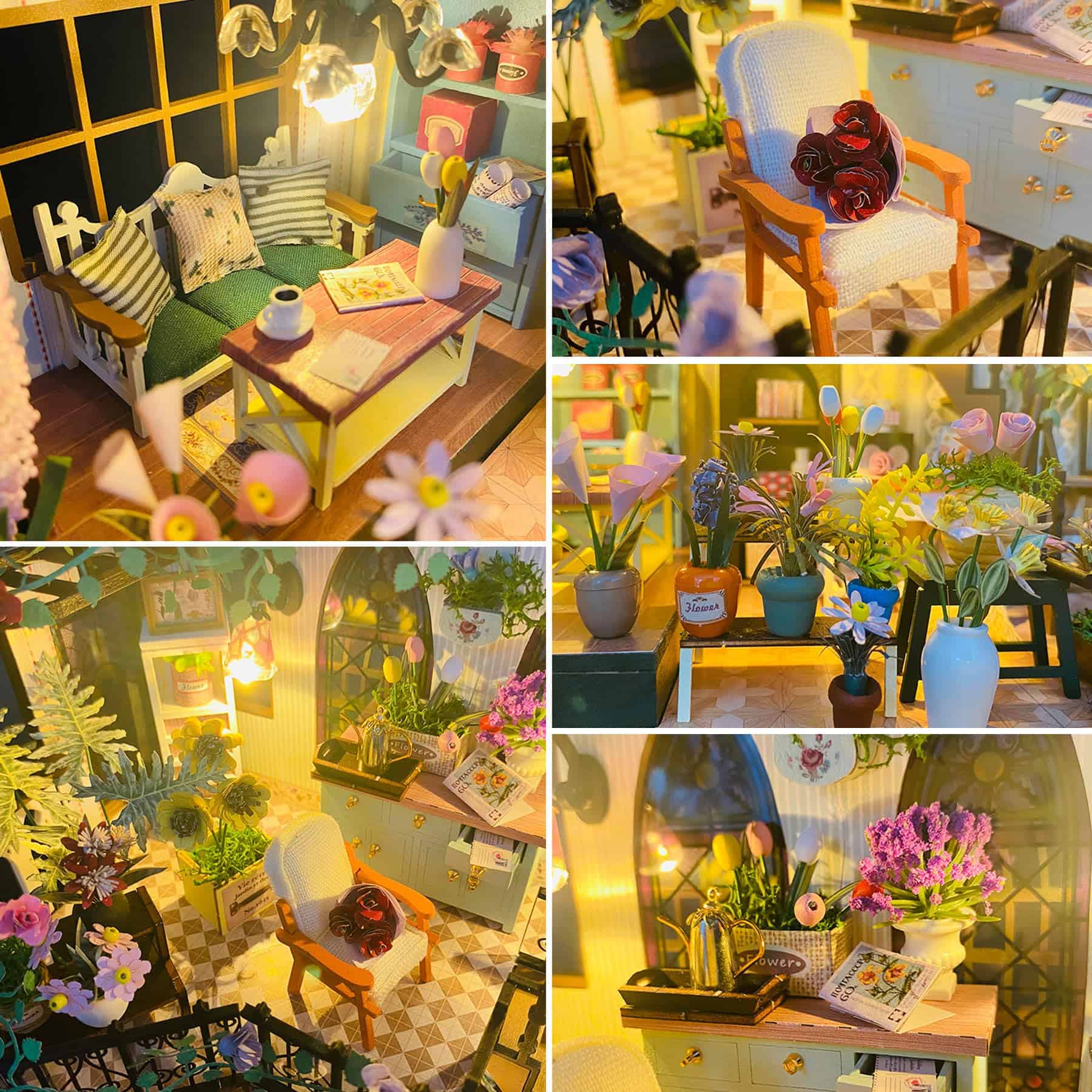 Kit de Casa de Muñecas en Miniatura DIY, Kit de -Colorido - Imagen 7