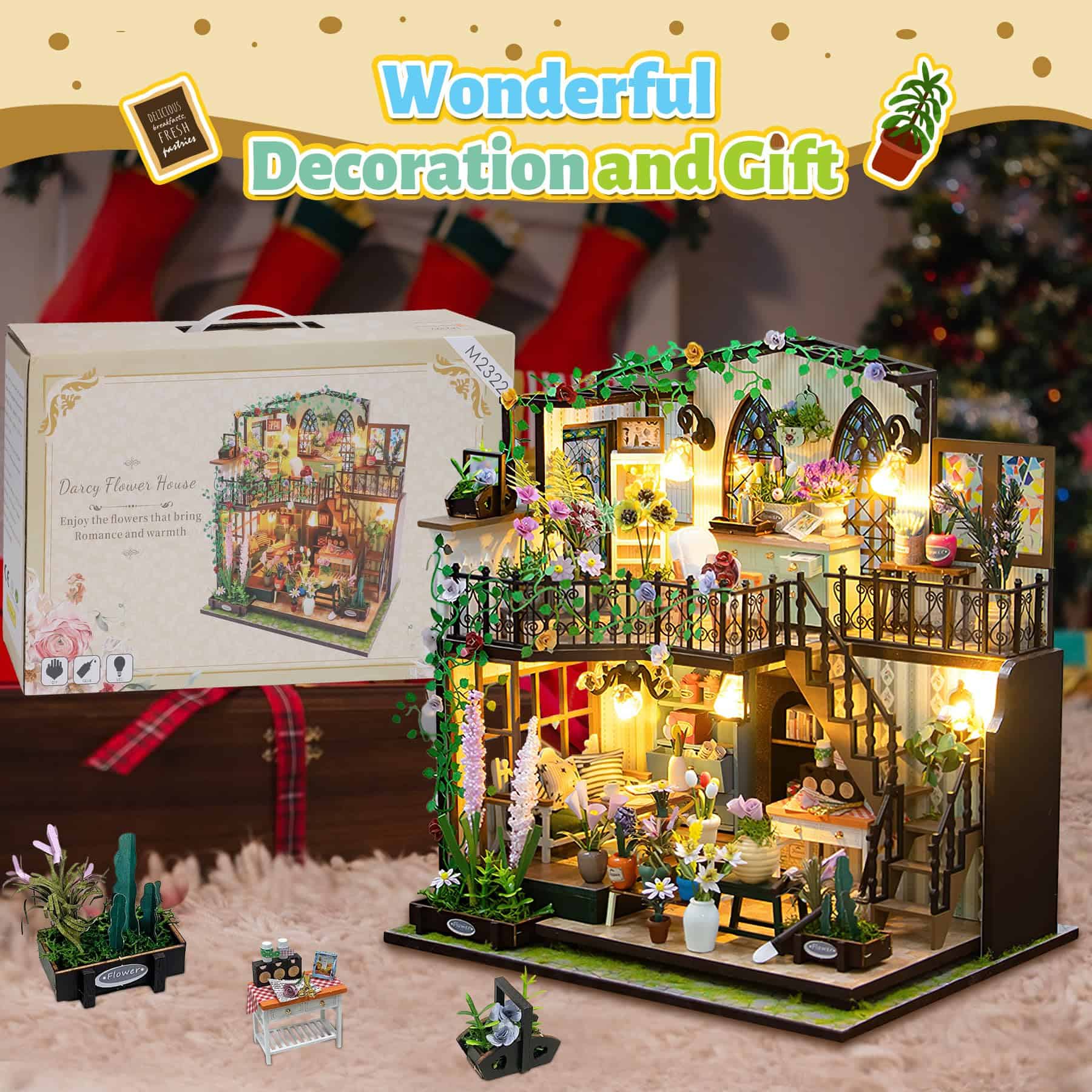 Kit de Casa de Muñecas en Miniatura DIY, Kit de -Colorido - Imagen 5