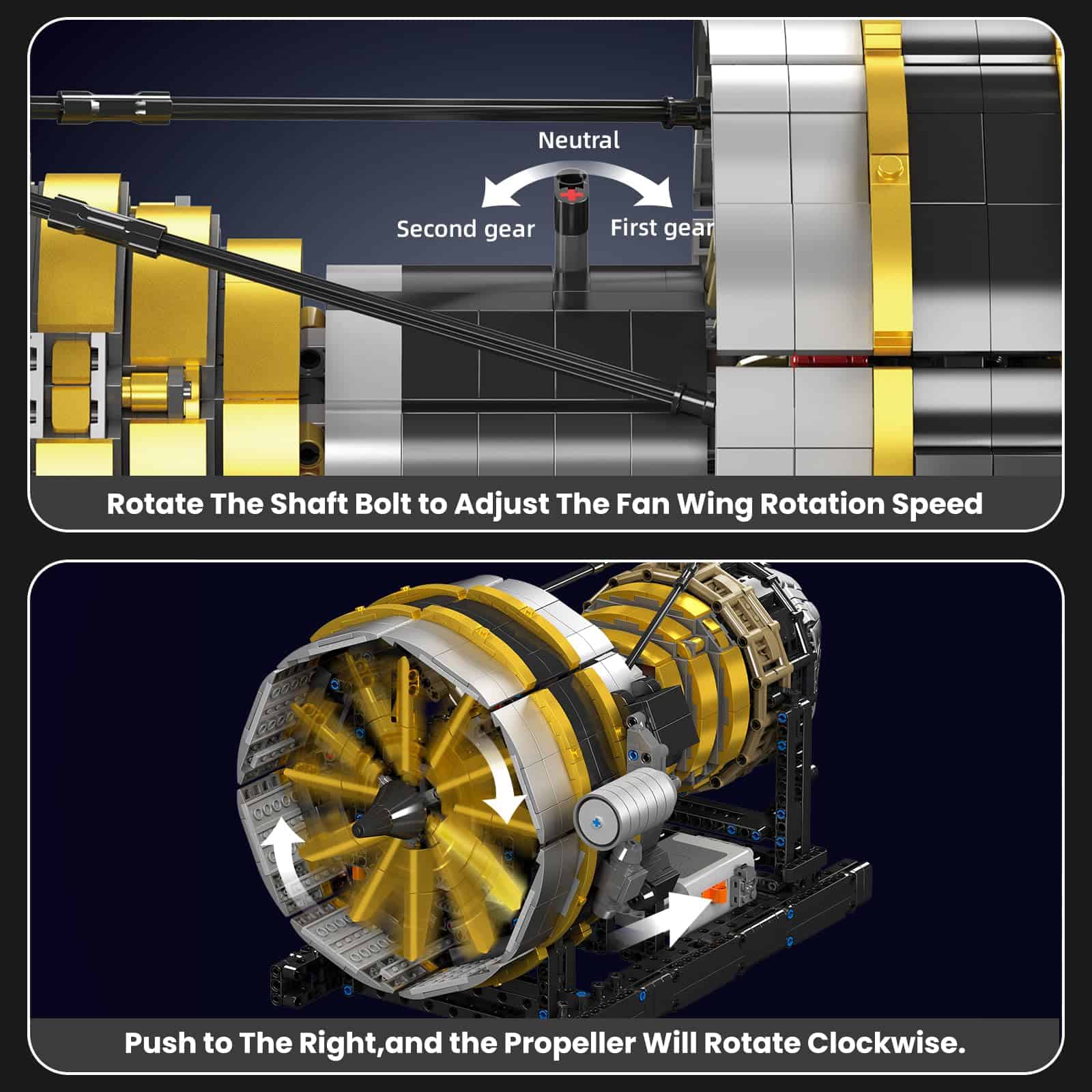 Juego de Construcción de Juguetes Motorizados del Motor de - Imagen 4