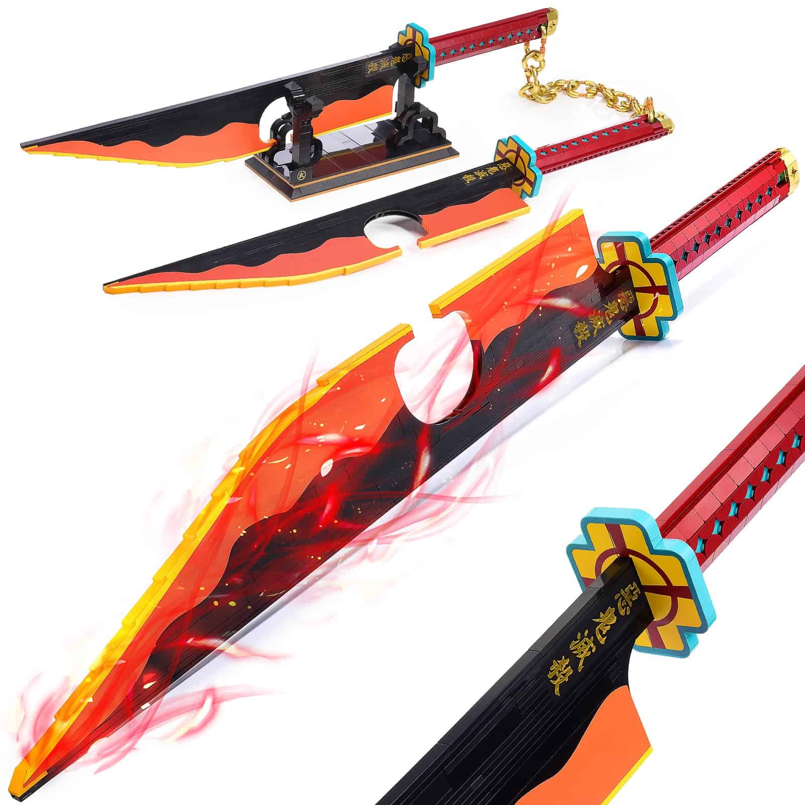 Set de Construcción de Espada de Demon Slayer, 1478 piezas