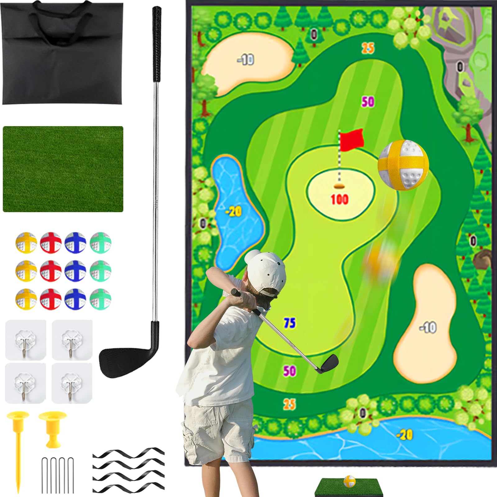 Juego de Golf de Chipping Cecnamt, Battle Golf con Palo de