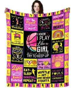 Manta de Baloncesto DizoGoGo Regalos para Chicas,