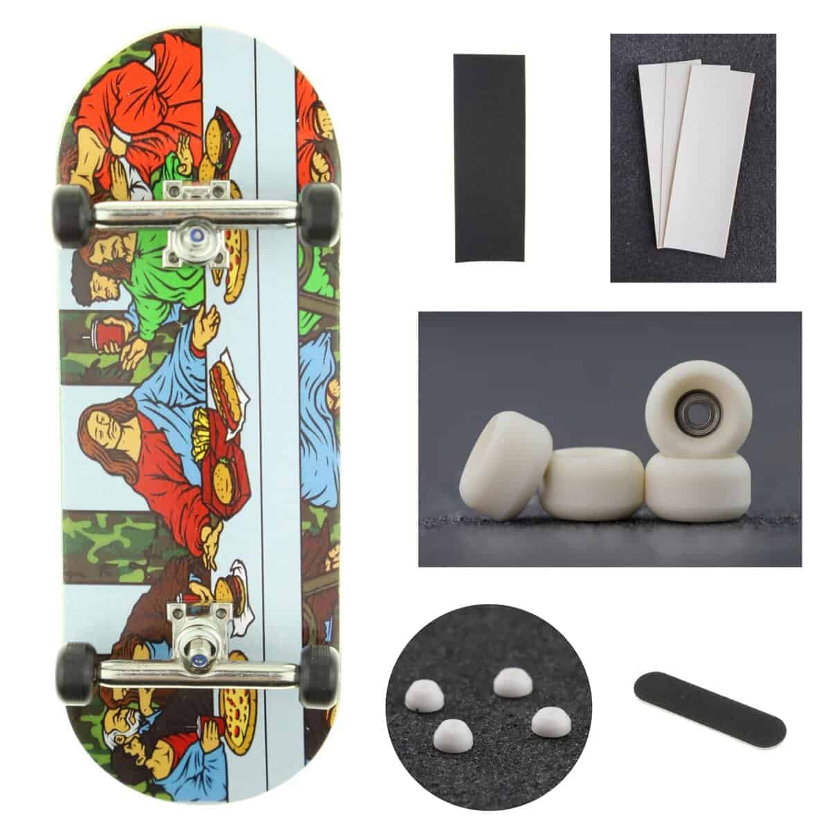 Skull Fingerboards Premium Pro 34mm Completo Profesional de