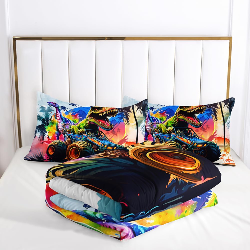 Juego de Edredón de Camión Monstruo de Dibujos Animados - Imagen 5