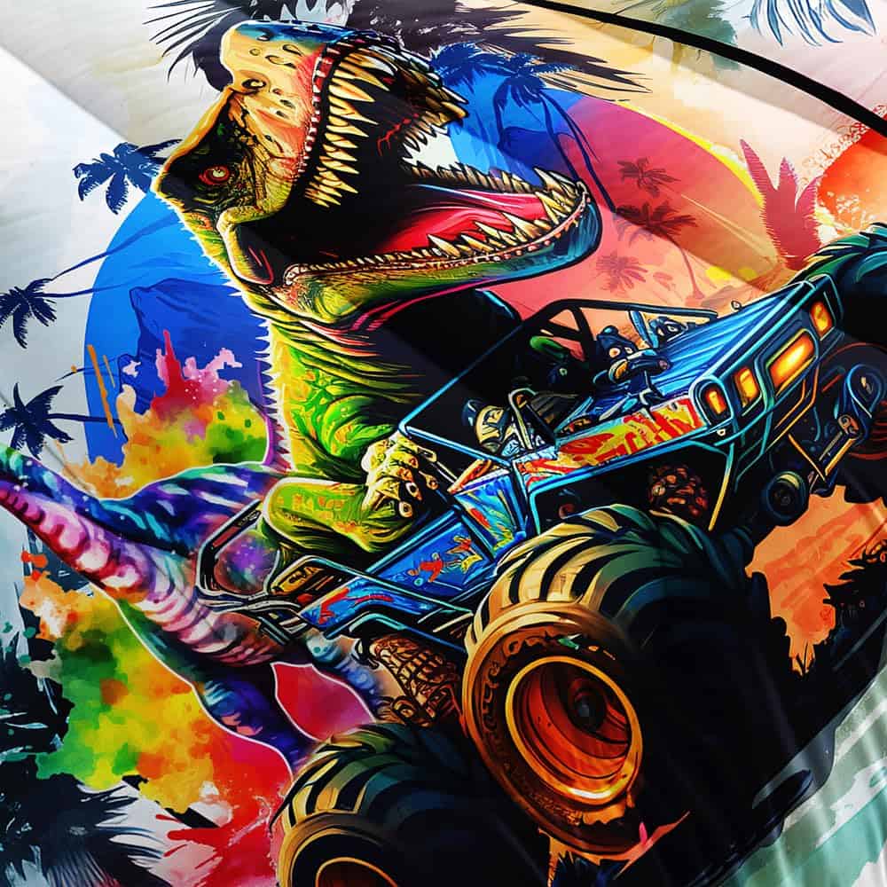 Juego de Edredón de Camión Monstruo de Dibujos Animados - Imagen 4