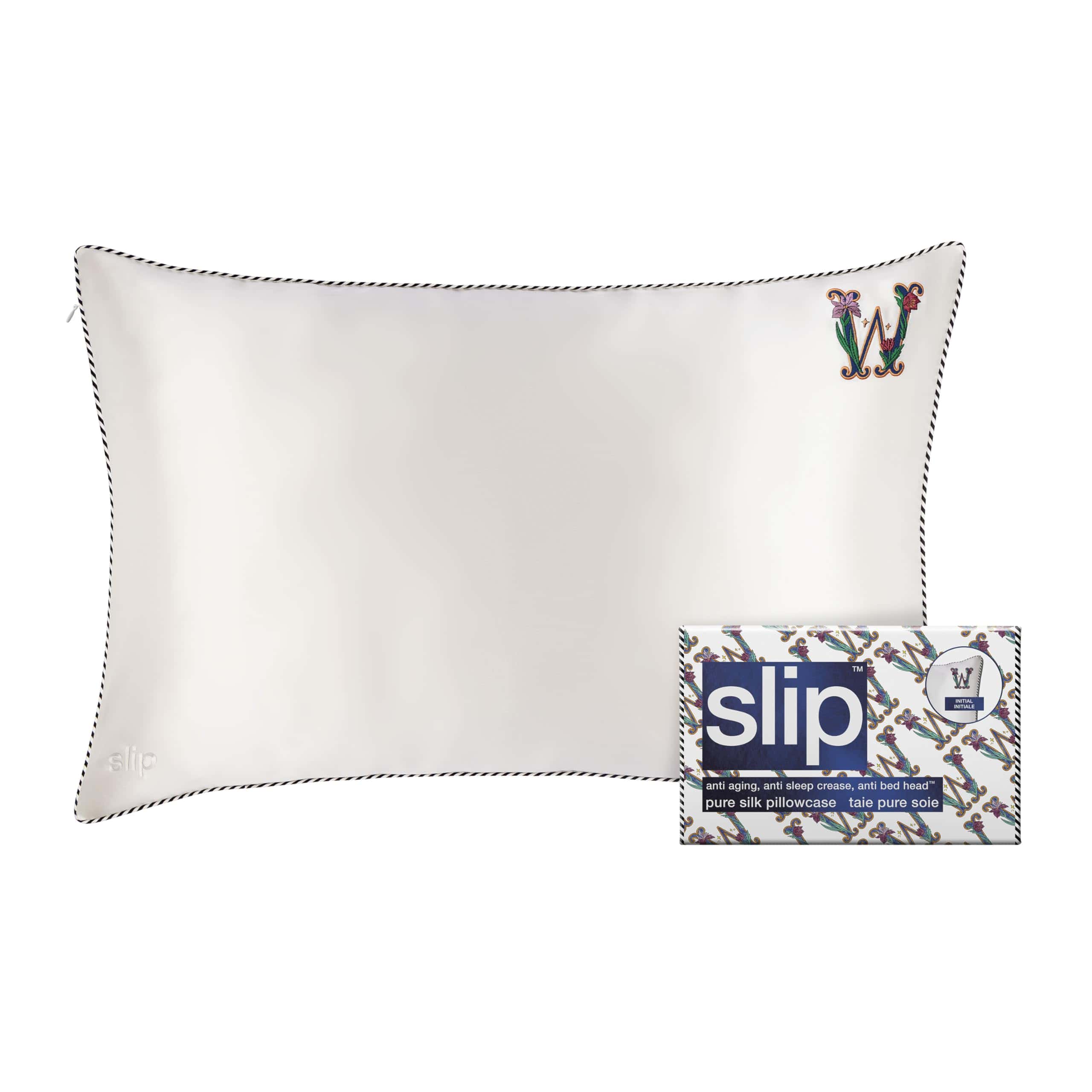 Funda de Almohada de Seda Pura 'The Original -Blanco