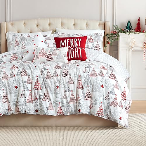Set de Edredón de Navidad de 6 piezas para Cama Full/Queen
