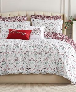 Set de Edredón Navideño de 7 Piezas para Cama King Size de