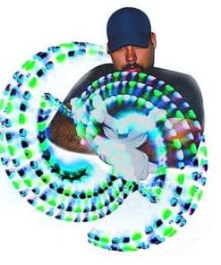 Juego de Guantes de Gel GloFX - Luces LED de Rave EDM de 9