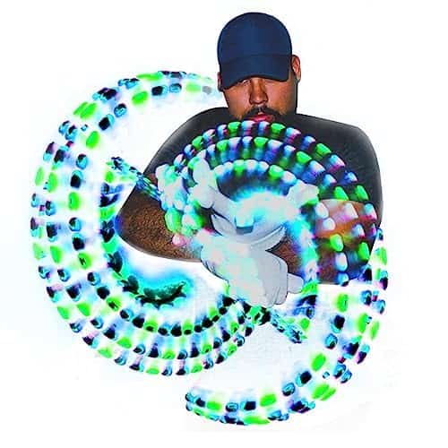 Juego de Guantes de Gel GloFX - Luces LED de Rave EDM de 9