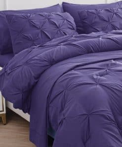 Juego de edredón Lane Linen tamaño Cal King - 7 Piezas