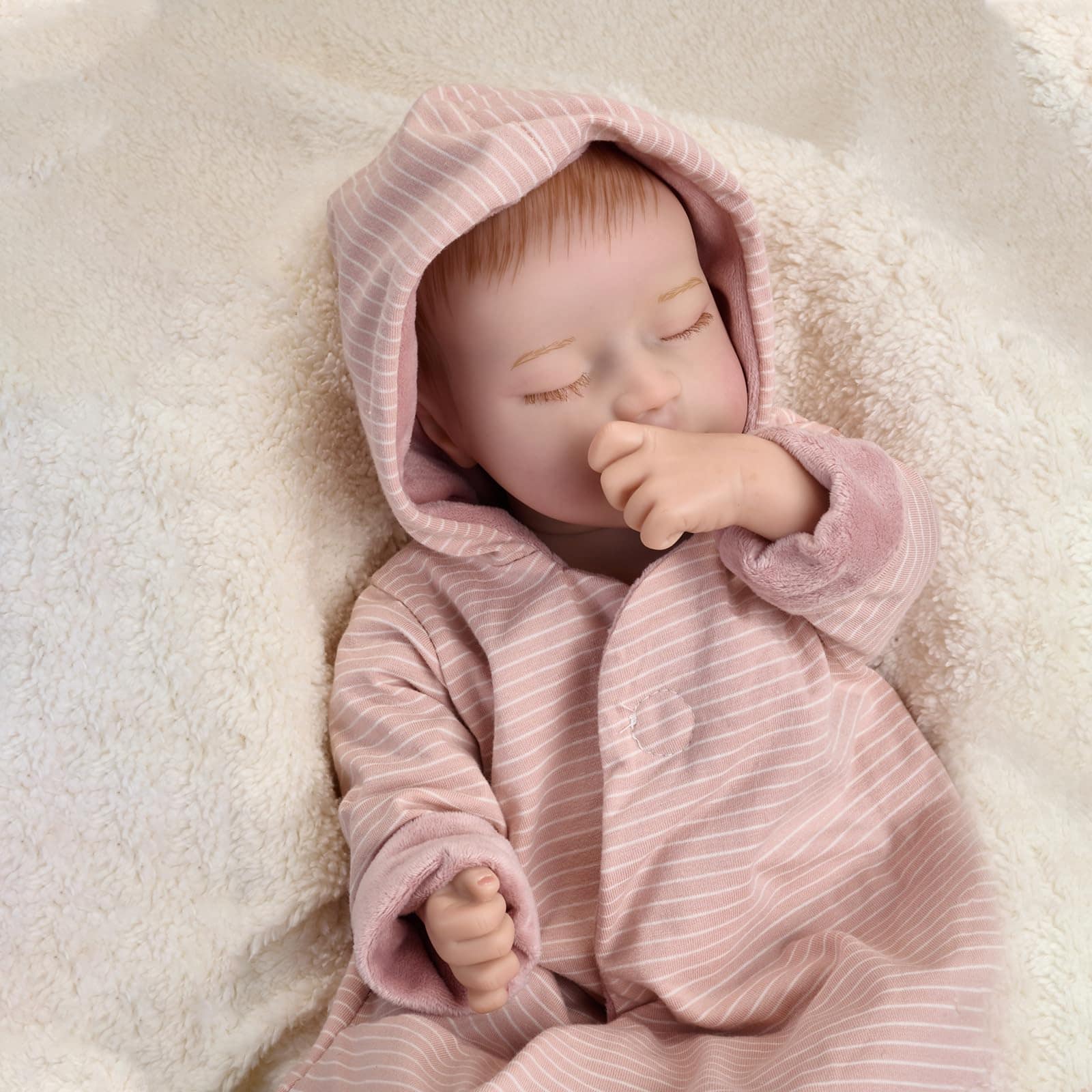 Muñecas Reborn de 17 pulgadas Enjoyin con Accesorios, - Imagen 4