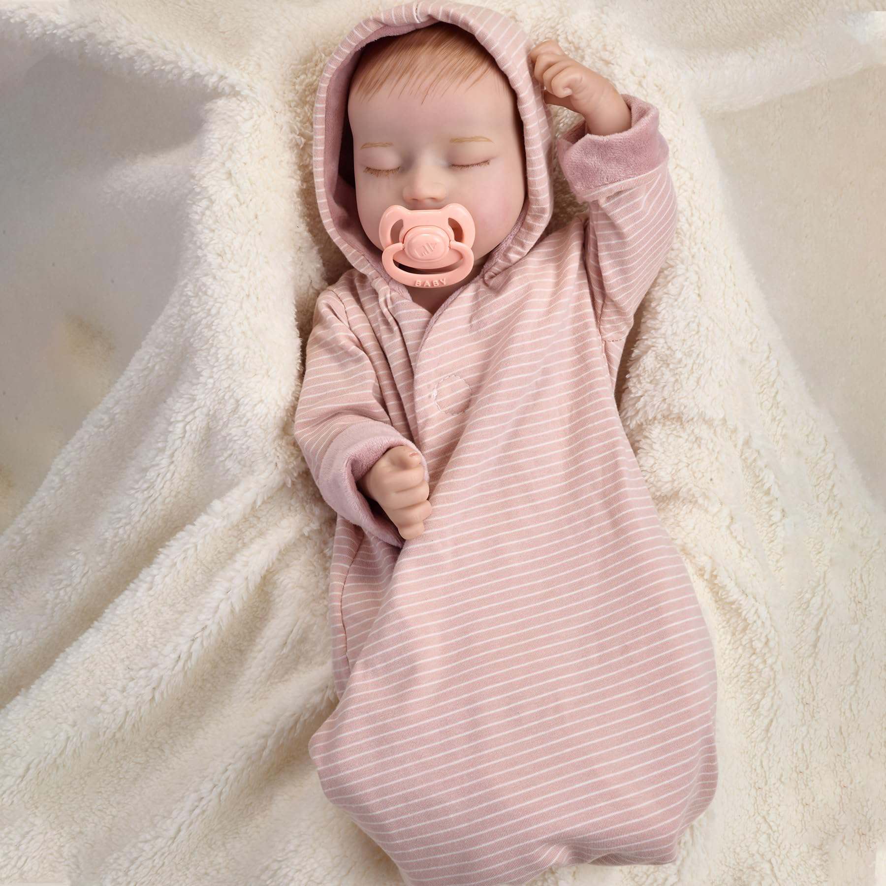 Muñecas Reborn de 17 pulgadas Enjoyin con Accesorios, - Imagen 7