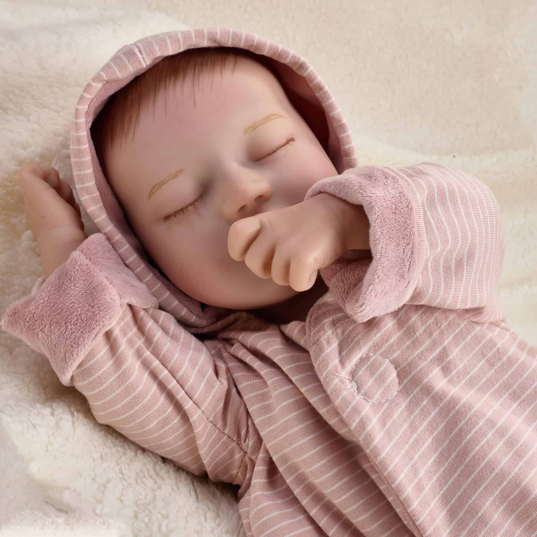 Muñecas Reborn de 17 pulgadas Enjoyin con Accesorios, - Imagen 8