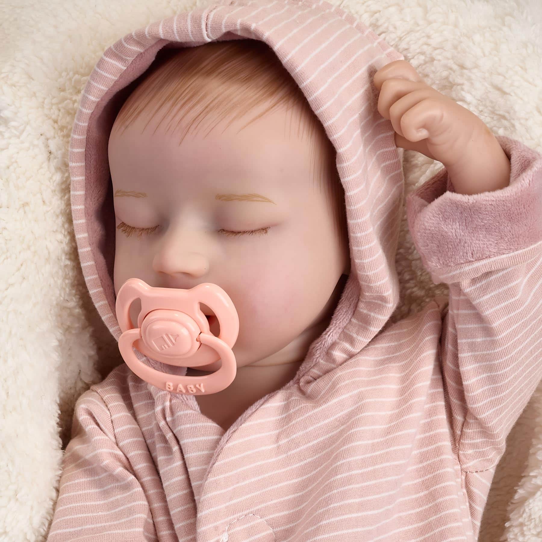 Muñecas Reborn de 17 pulgadas Enjoyin con Accesorios, - Imagen 3