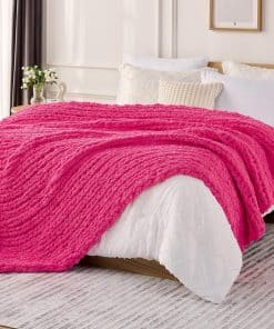 Manta de Punto Grueso L'AGRATY: 50''x60'' Chenille Manta de