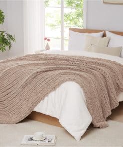 Manta de Punto Grueso L'AGRATY: 50''x60'' -Taupe Claro