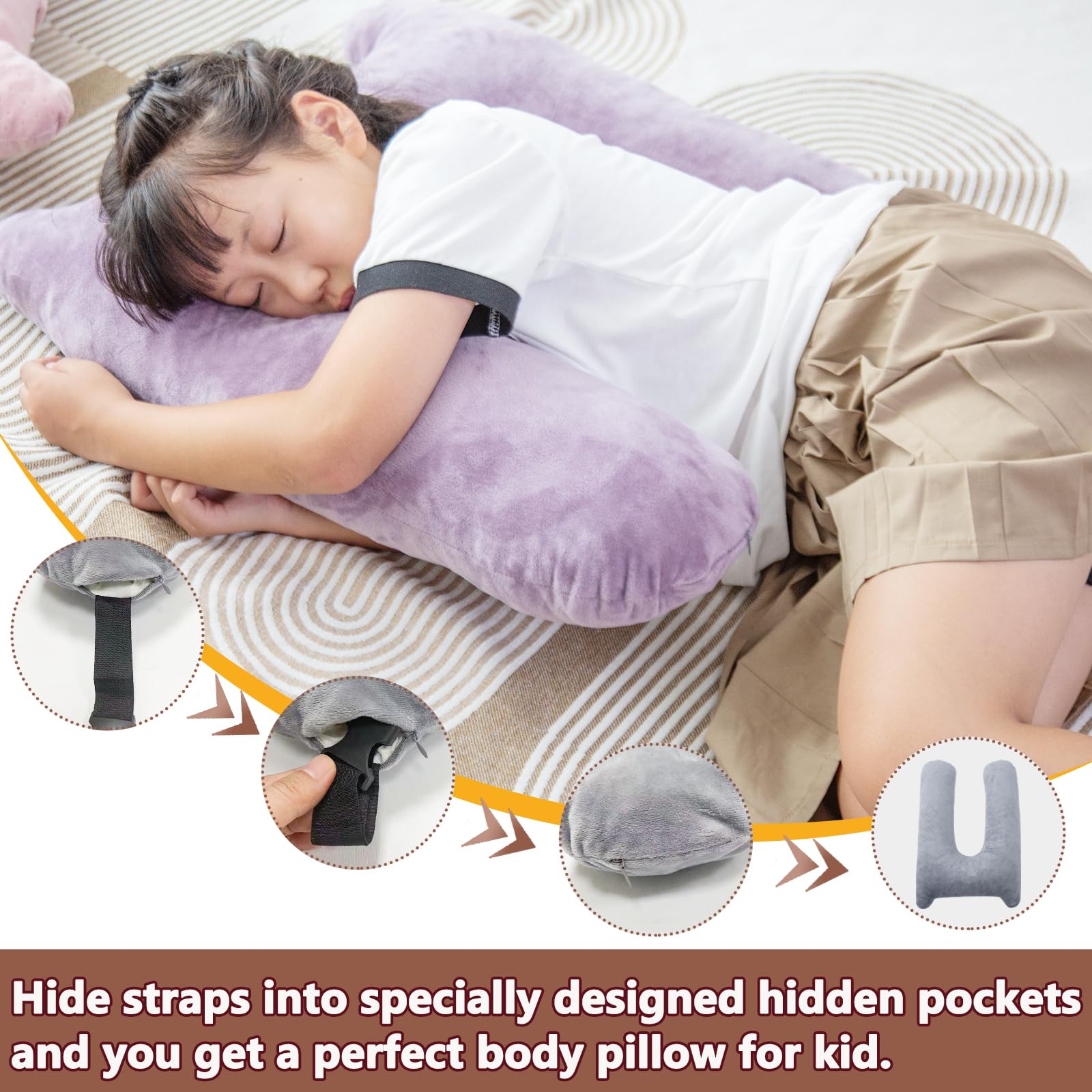 Cojín de Viaje de Espuma Viscoelástica para Niños, Cojín - Imagen 6