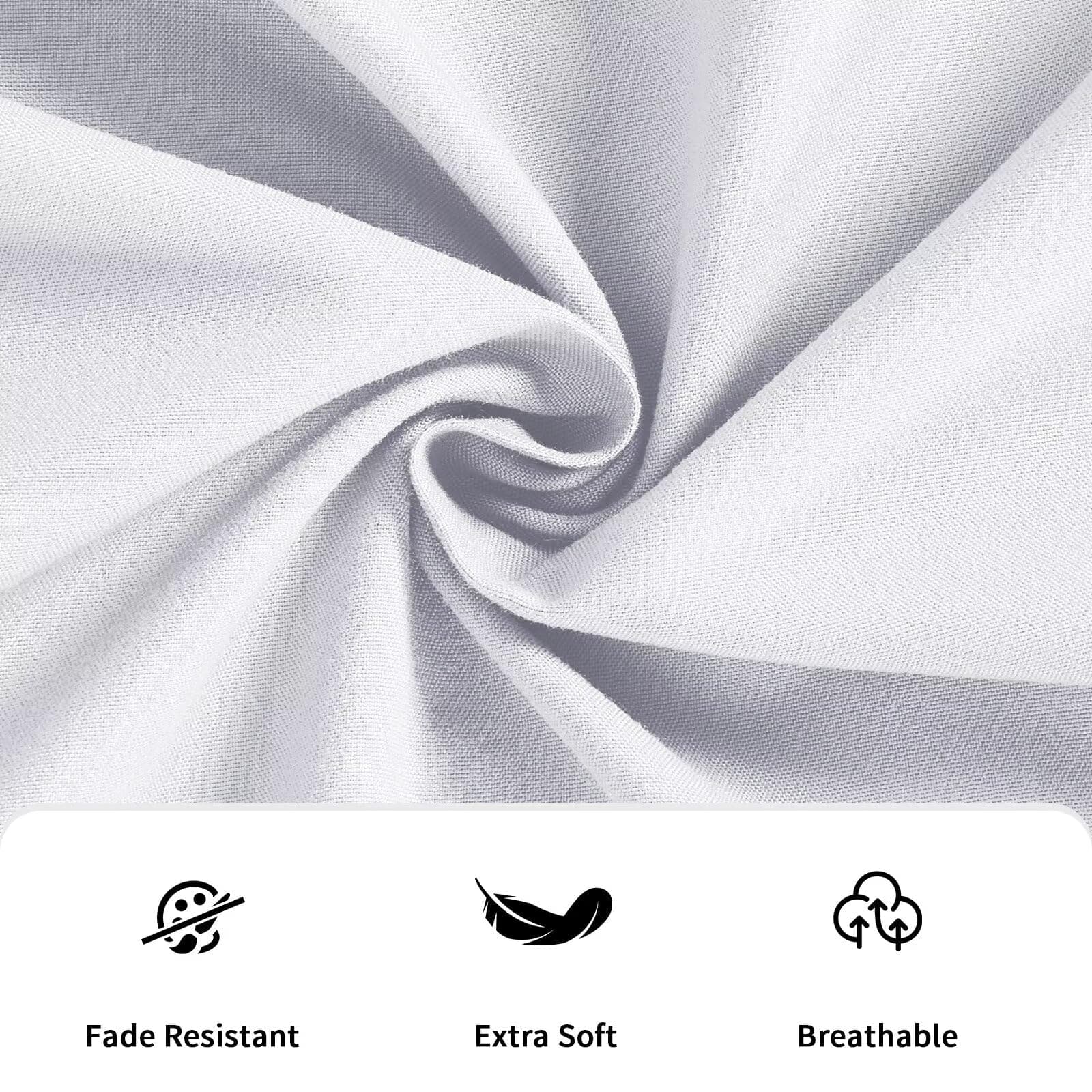 Juego de Sábanas tamaño Queen ILVOE de 4 Piezas, -Blanco - Imagen 6