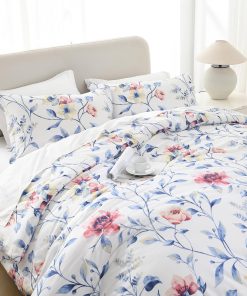 Juego de Edredón King Size DDUOXIN - -Rojo/Azul/Amarillo