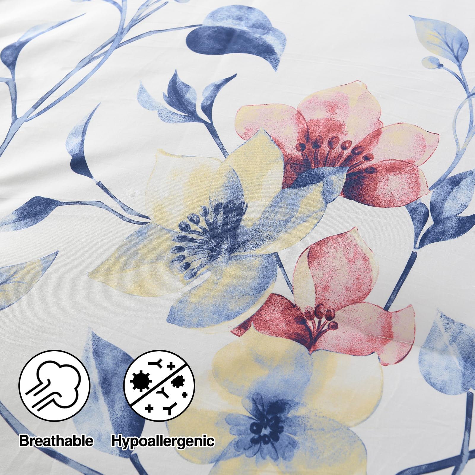 Juego de Edredón King Size DDUOXIN - -Rojo/Azul/Amarillo - Imagen 7