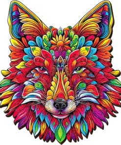 Rompecabezas de mandala de zorro de madera ESC WELT 300