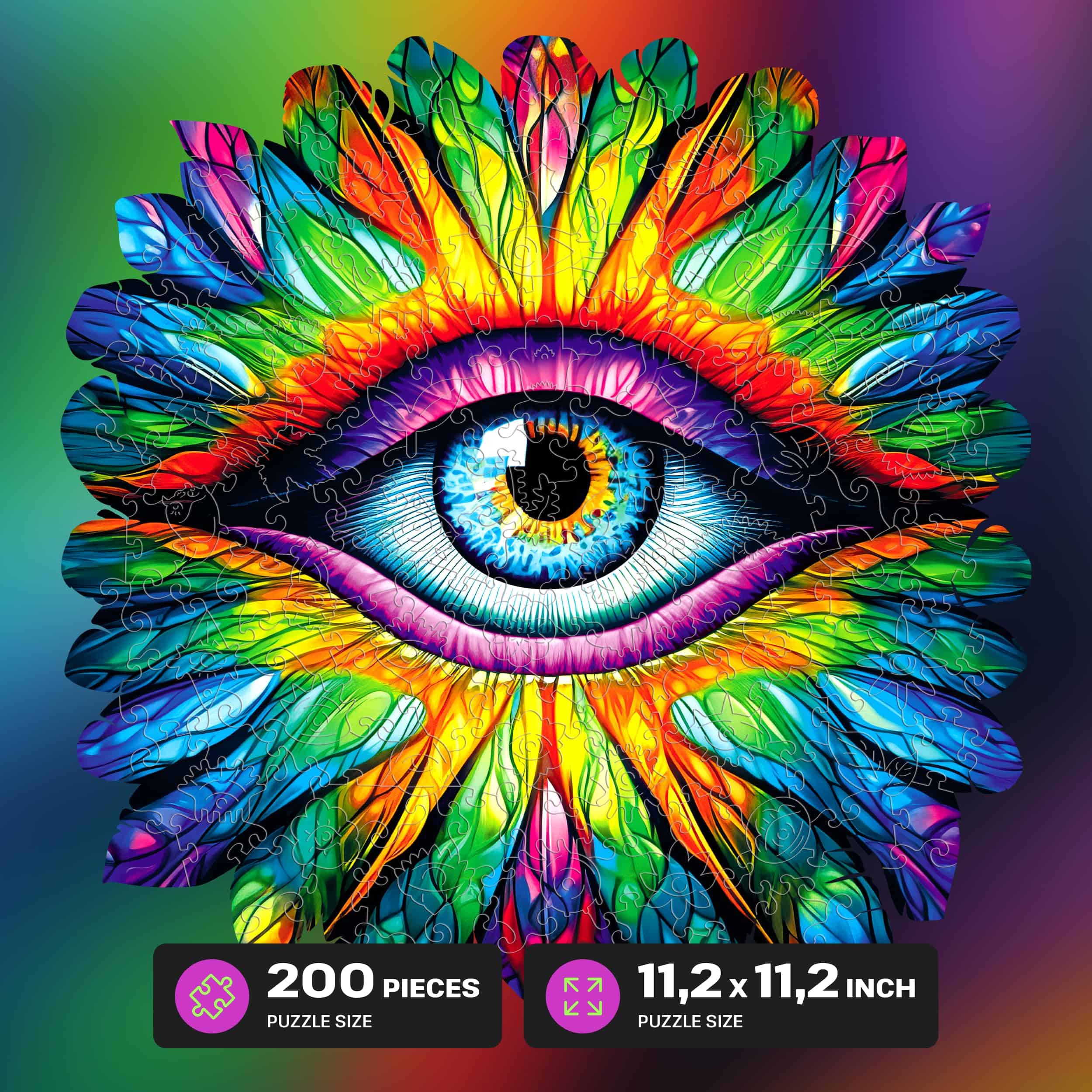 Rompecabezas de Ojo de Madera ESC WELT 200 Piezas - - Imagen 3