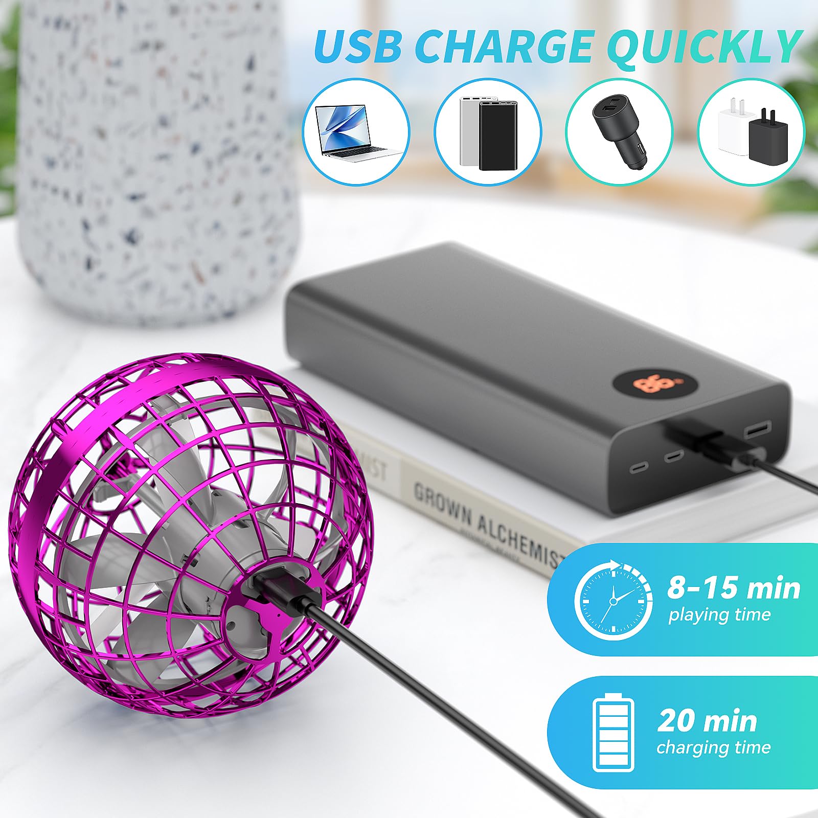 Juguetes de Bola de Globo Volador, Boomerang Controlado a - Imagen 7