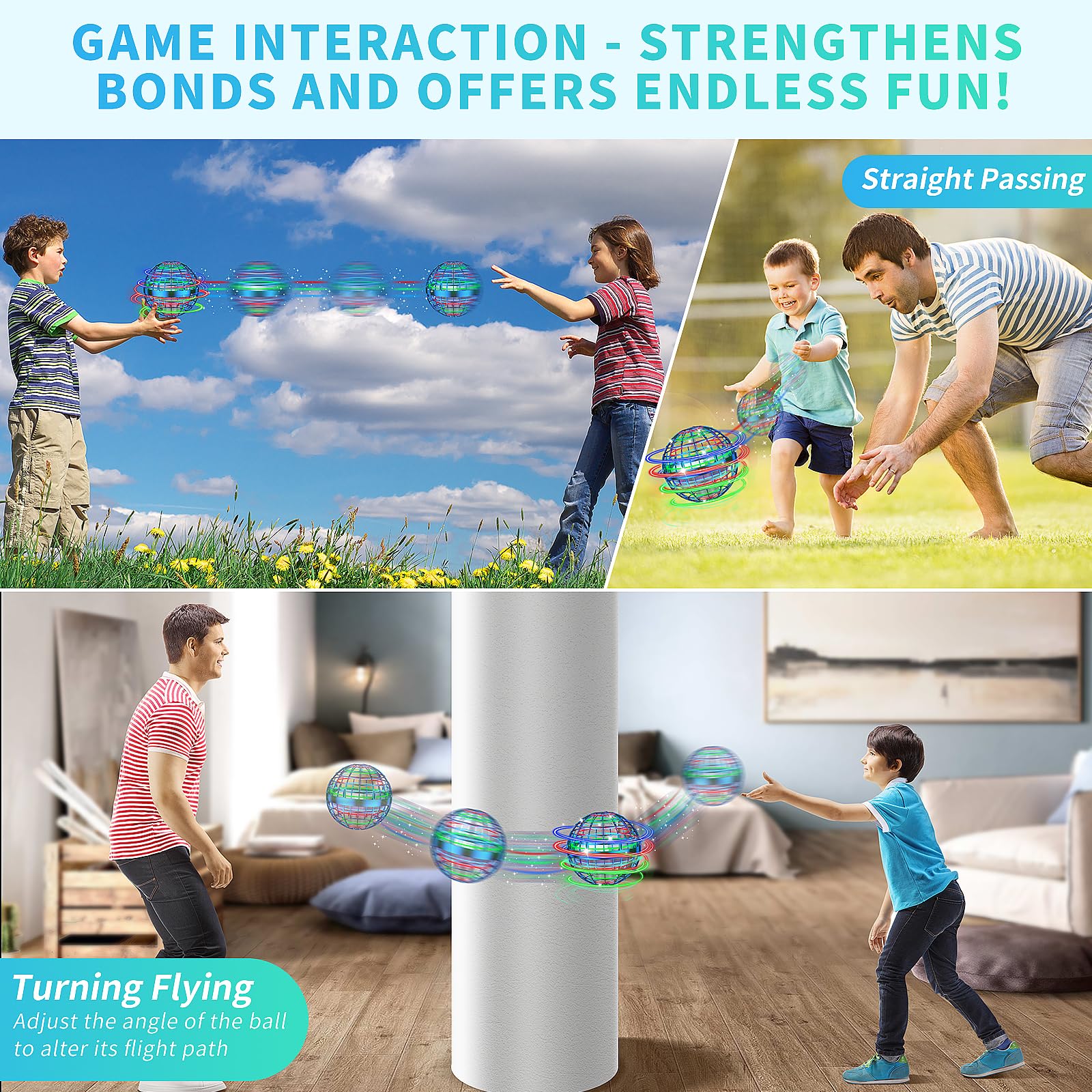 Juguetes de Bola Orbitante Uladis, Bumerán Controlado a - Imagen 4