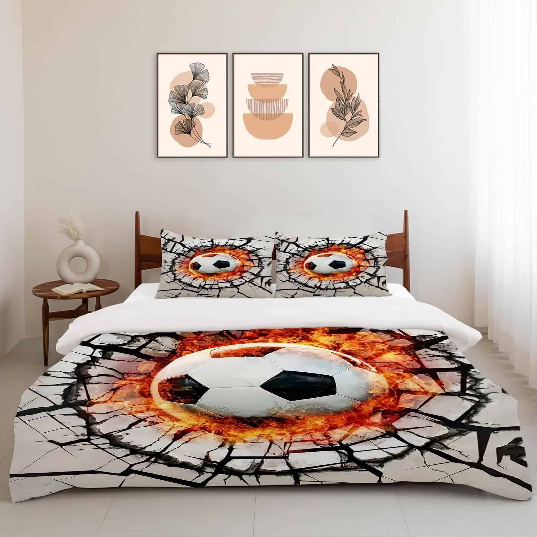 Juego de Ropa de Cama de Fútbol Twin Queen King Full Size - Imagen 6