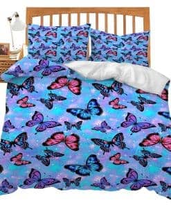 Juego de Ropa de Cama de Mariposas Twin Queen King Full