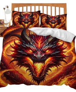 UIAMT Juego de Cama de Dragón Tamaño Twin Queen King Full,