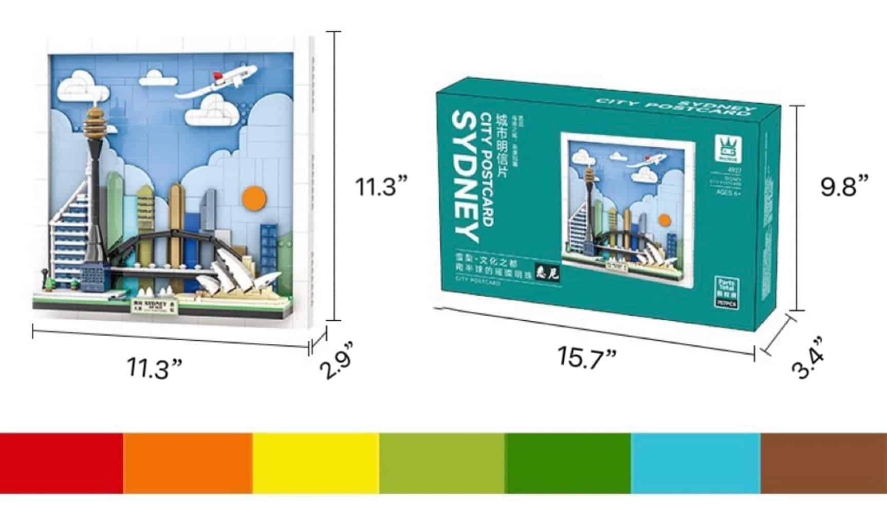 TUTU&LELE Postcard Sydney, Kit de Manualidades de Arte en - Imagen 3