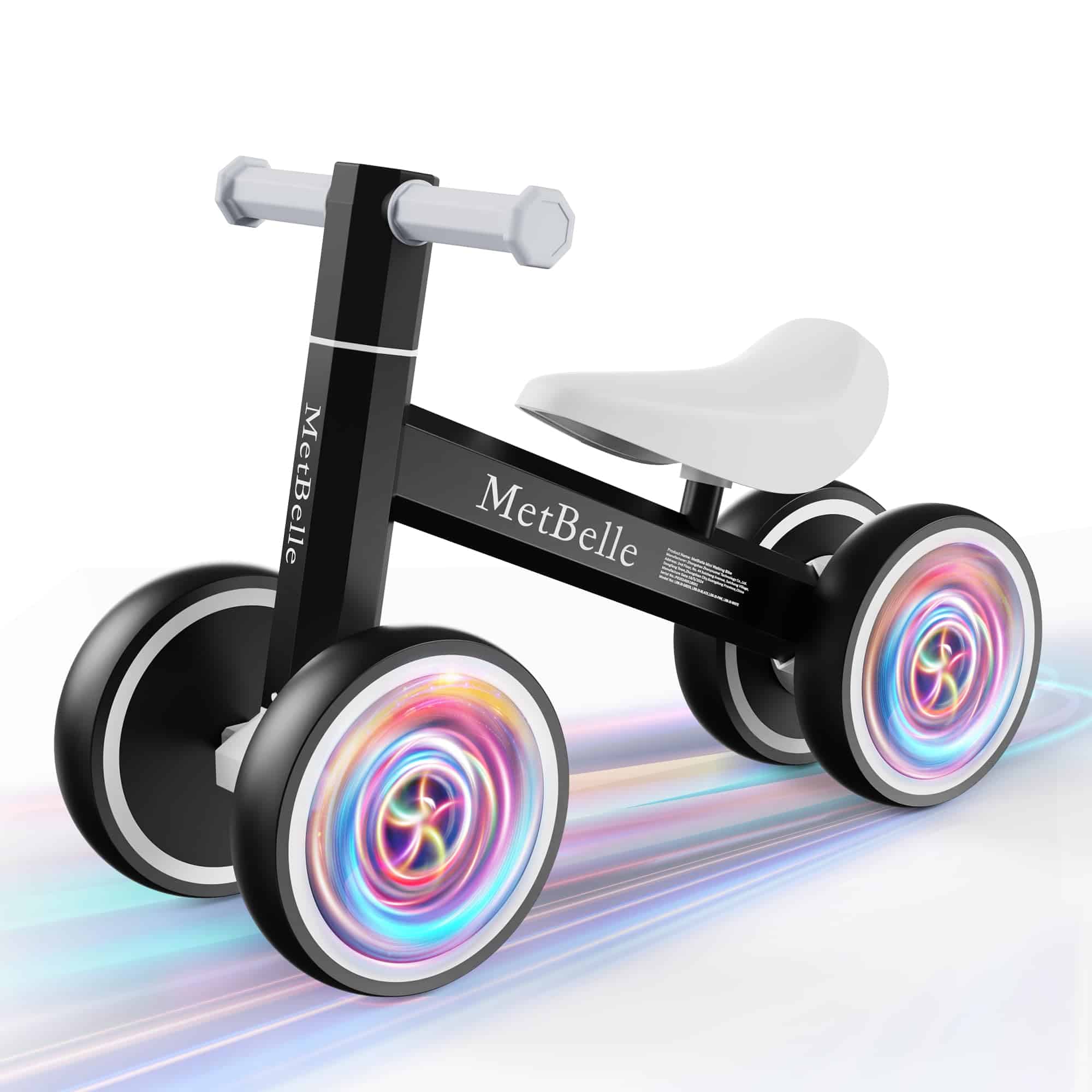 Bicicleta de Equilibrio para Bebés con Luces de Colores