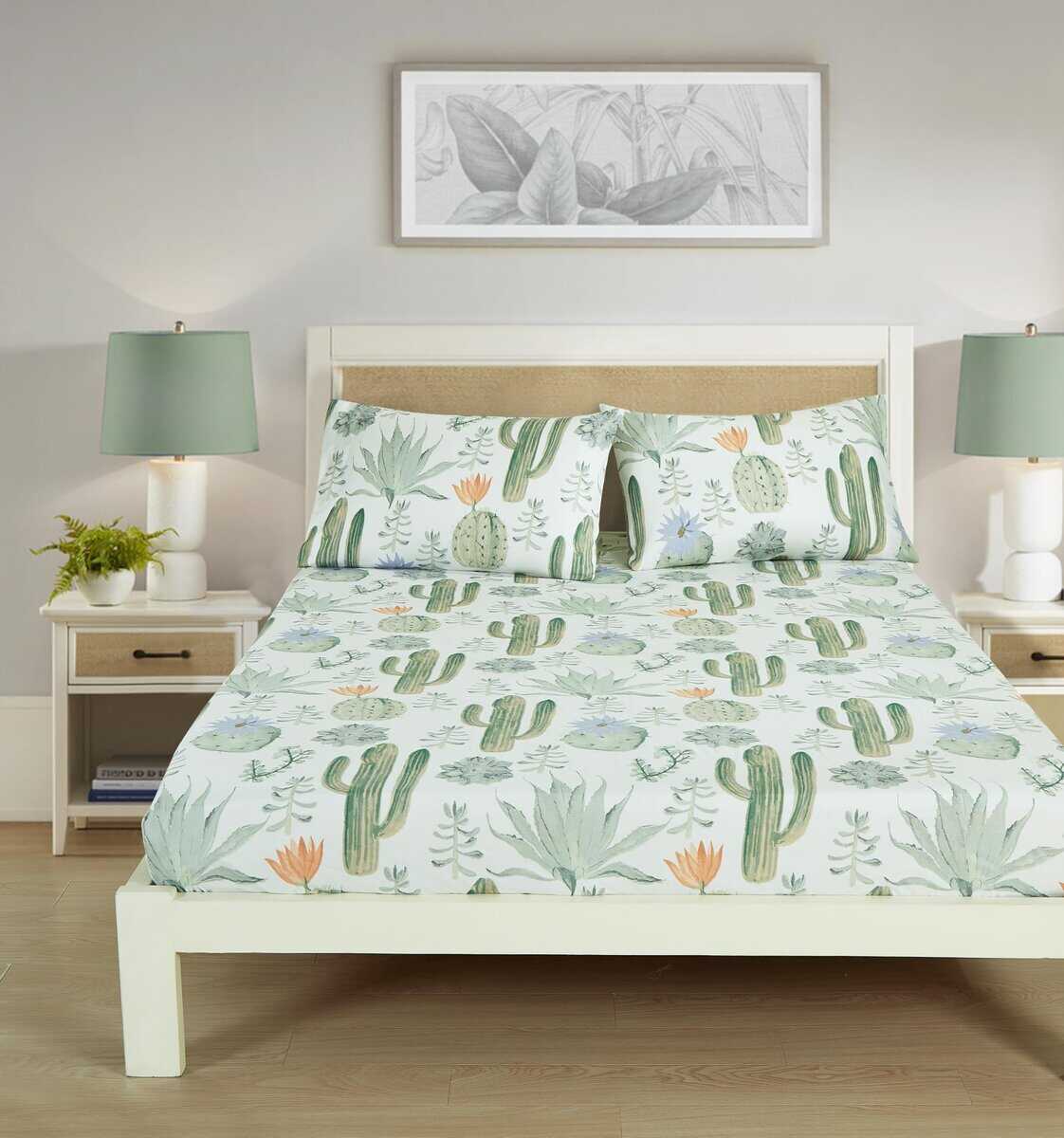 Juego de Sábanas de 4 Piezas Chezmoi -Verde Cactus - Imagen 3