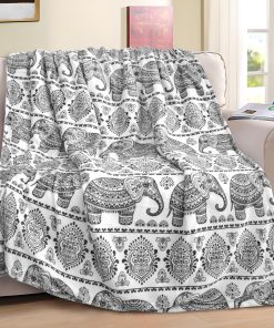 Manta de Elefante para Mujer Regalos Únicos -Gris