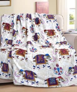 Manta de elefante para mujeres Regalos únicos -Azul