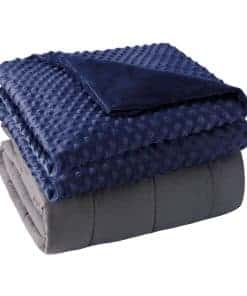 Manta Ponderada yescool con Cubierta Desmontable Suave Azul