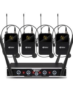 Sistema de Micrófono Inalámbrico de 4 Canales D Debra Audio