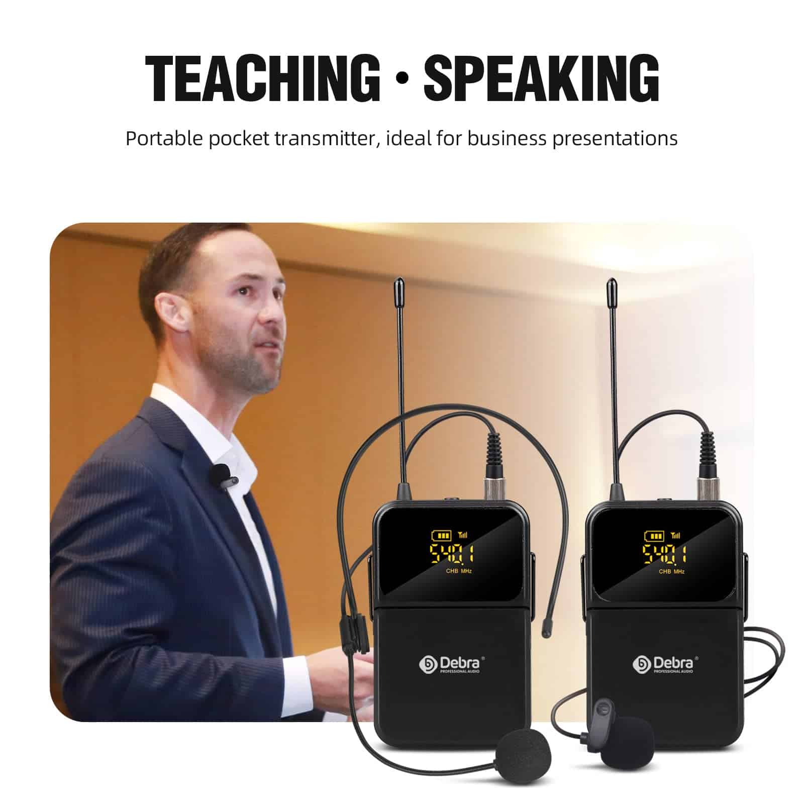 Sistema de Micrófono Inalámbrico de 4 Canales D Debra Audio - Imagen 7