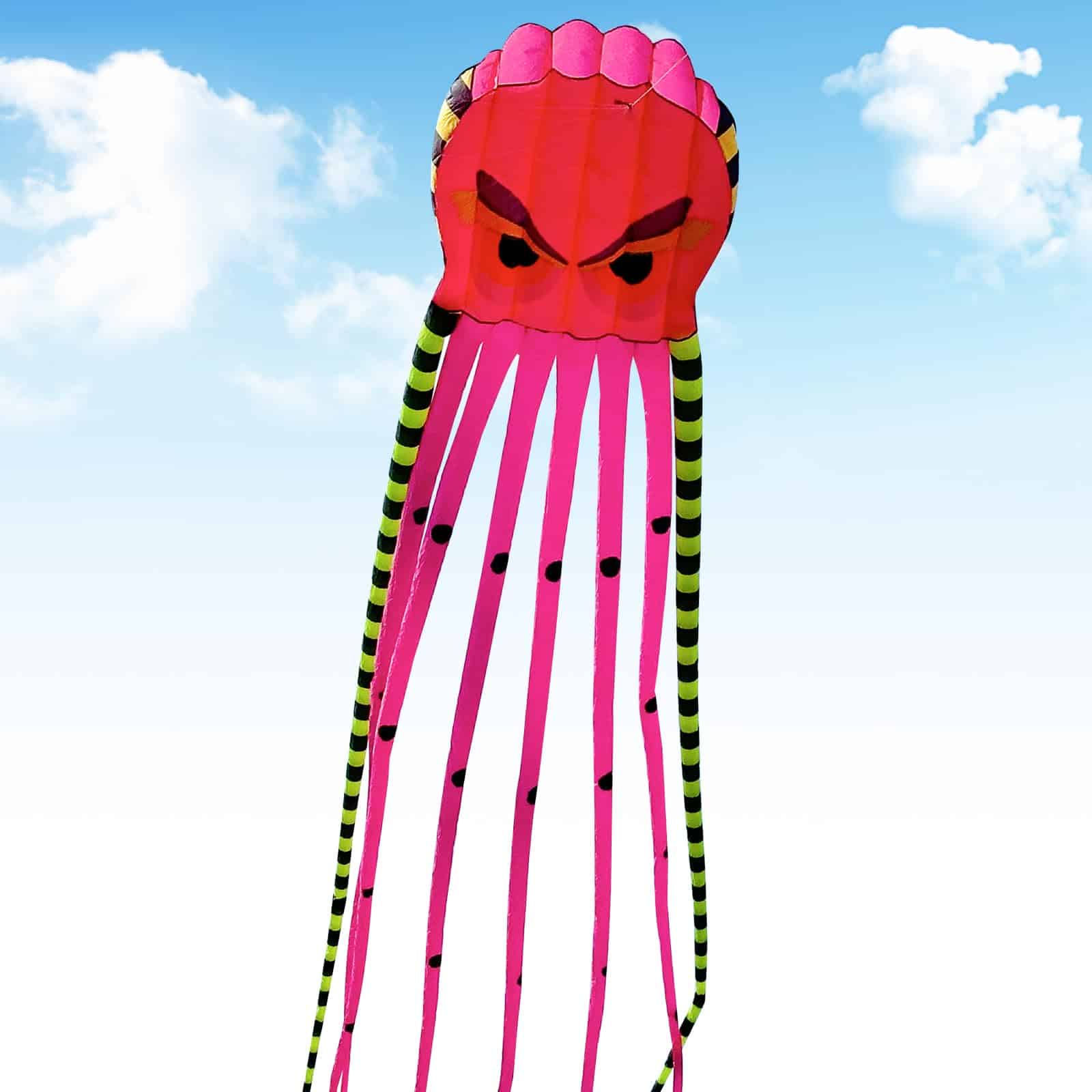 Cometa pulpo de 26 pies para adultos y niños - Cometa