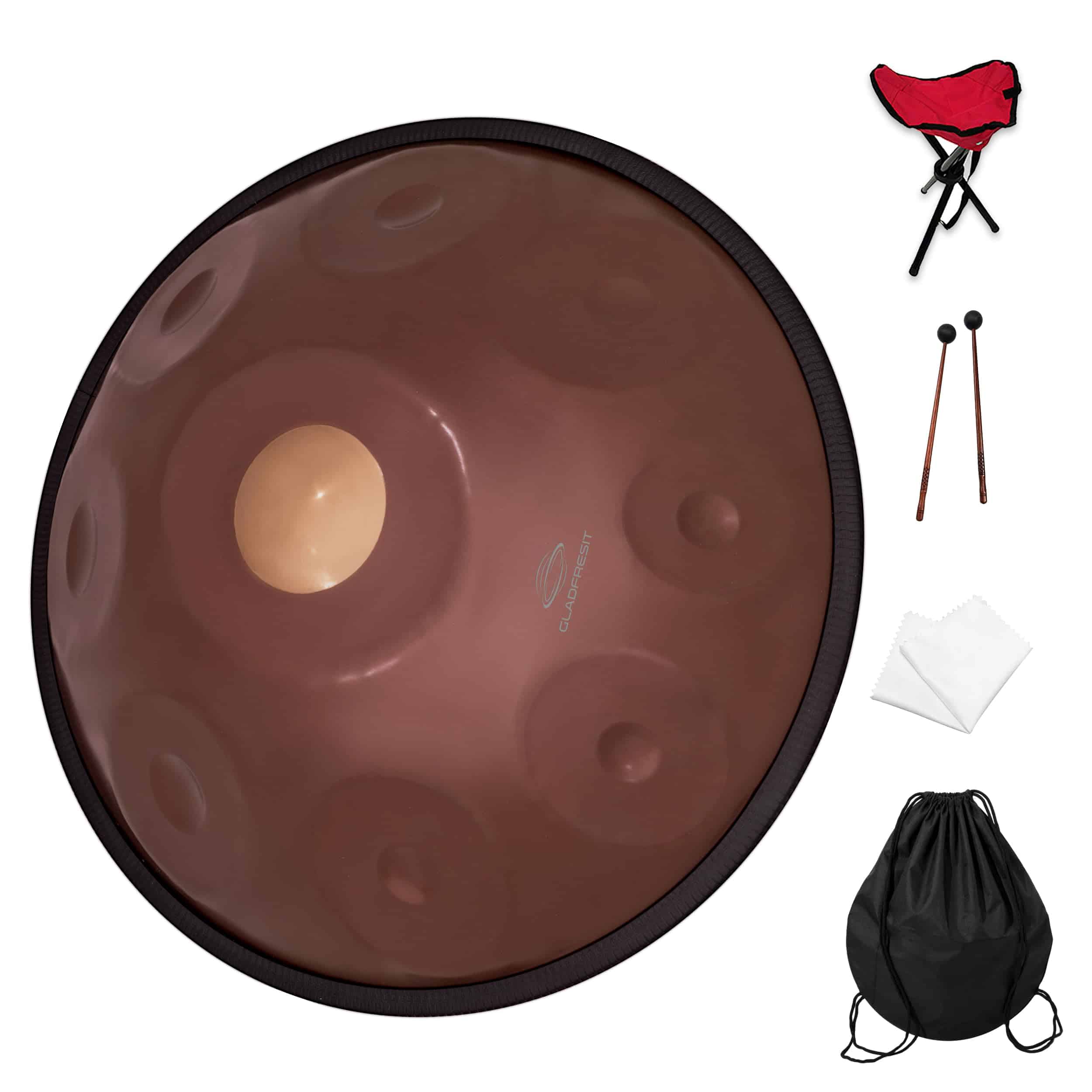 Handpan GLADFRESIT de 18 pulgadas con 9 tonos 440Hz