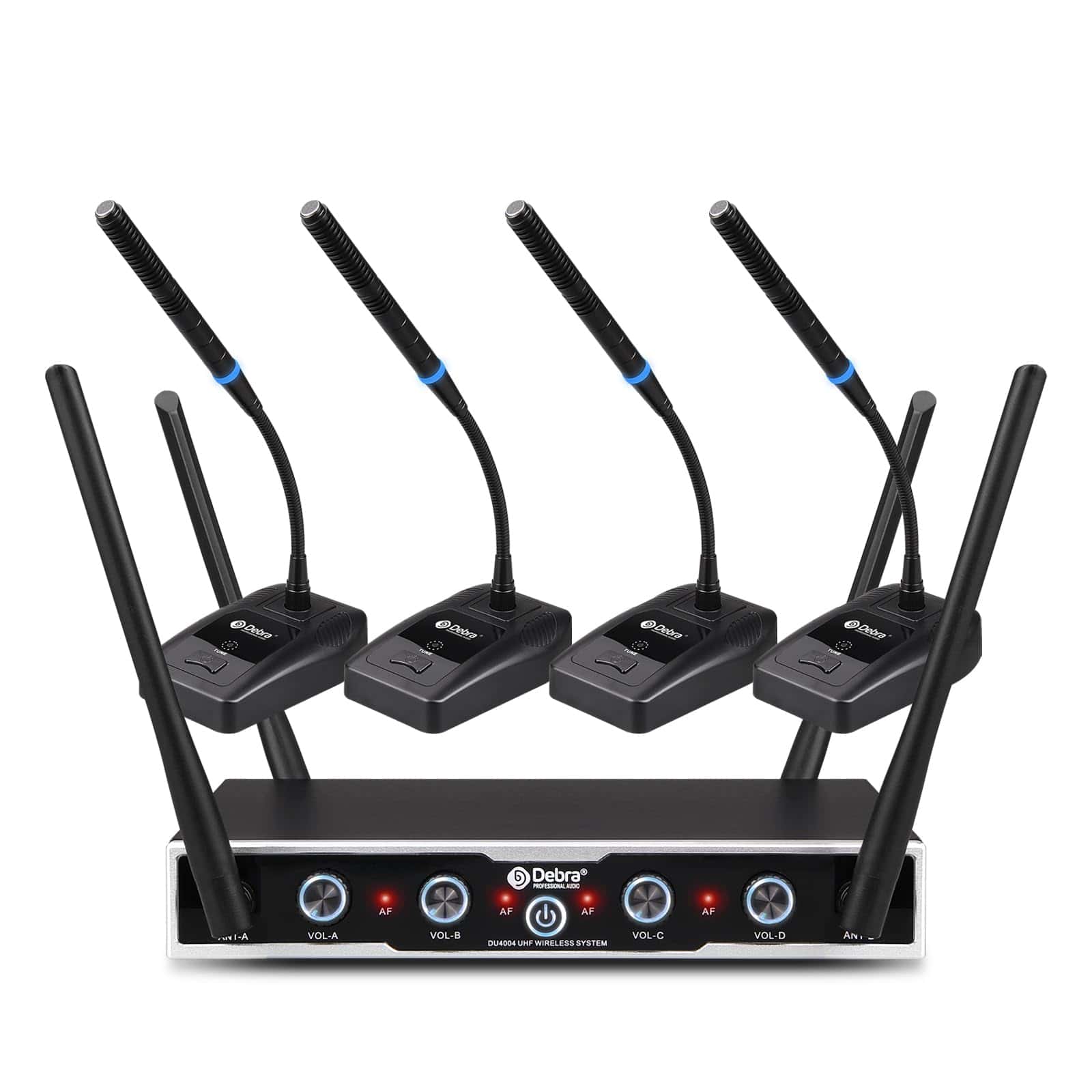 Sistema de Micrófono Inalámbrico D Debra -4 Conferencias