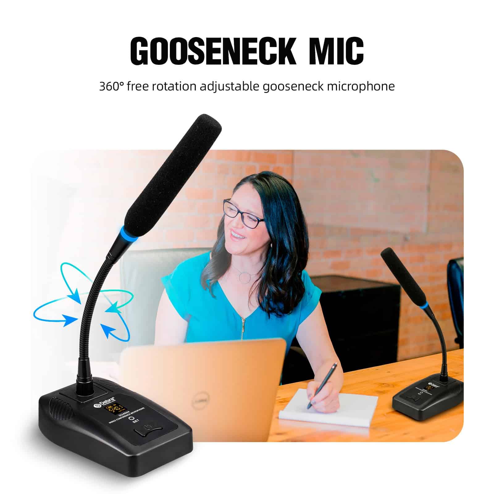 Sistema de Micrófono Inalámbrico D Debra -4 Conferencias - Imagen 4