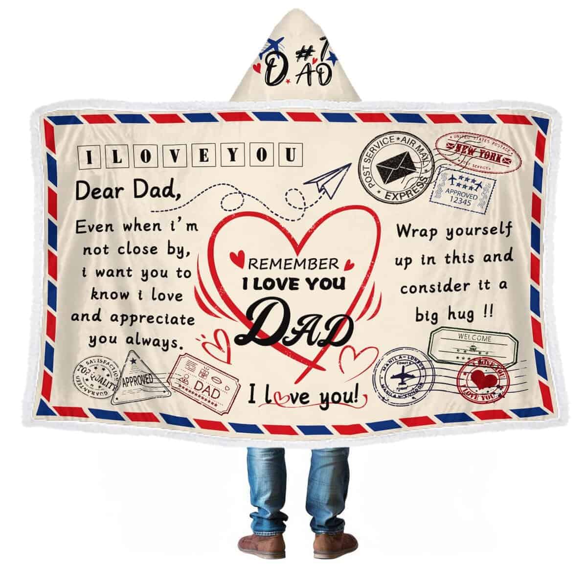 Regalos de Cumpleaños para Papá, Manta con Capucha Regalos